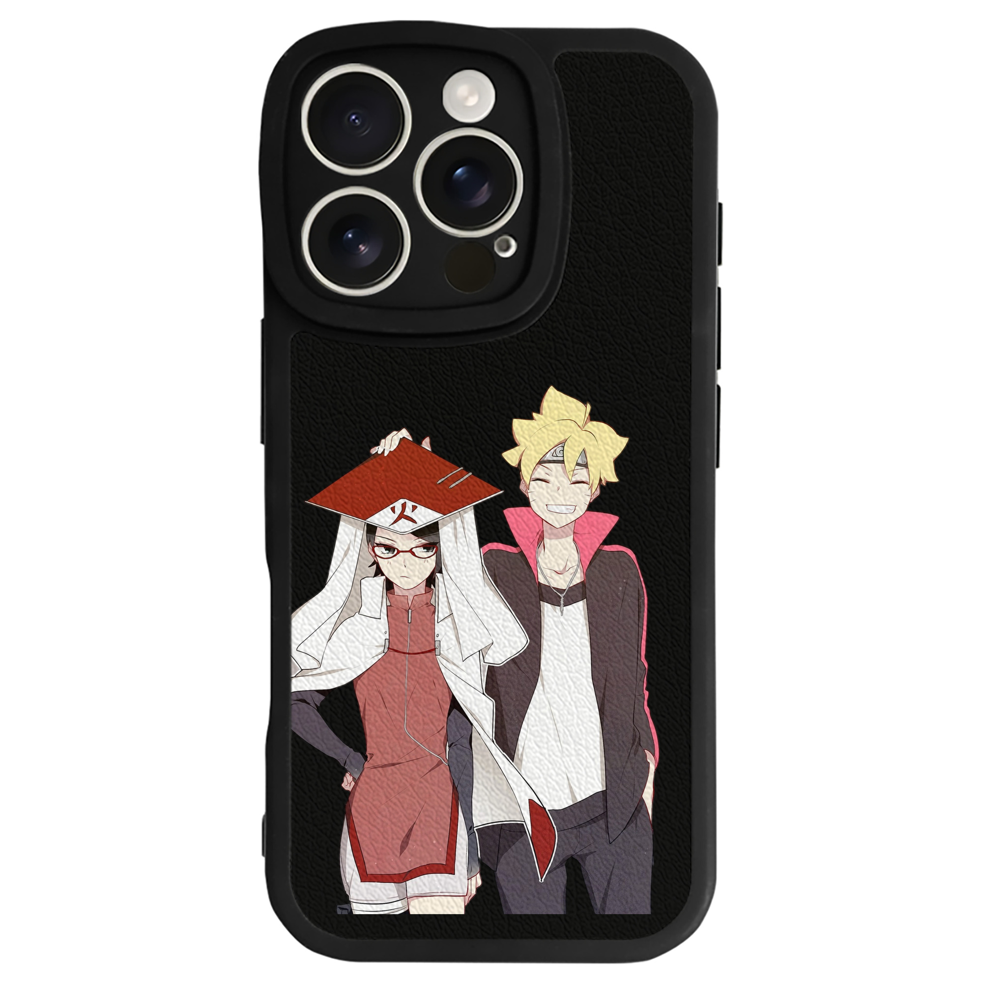 （画像用） NARUTO -ナルト- うちは サラダ Uchiha Sarada 【iPhone 16シリーズ対応】シリコンスマホケース（レザー調） 材質：シリコン